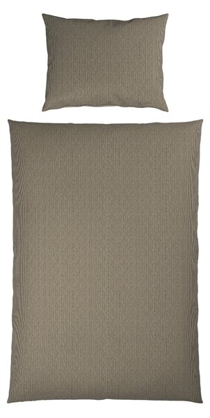 OBOJSTRANNÁ POSTEĽNÁ BIELIZEŇ, satén, taupe, 140/200 cm Bio:Vio - Obliečky & plachty
