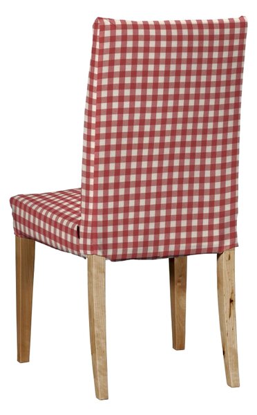 Návlek na stoličku Henriksdal (krátky) farba produktu červená látka vzorované
