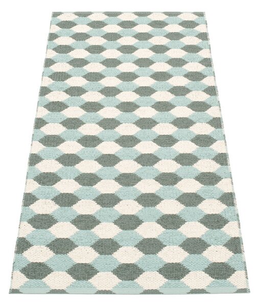 Pappelina Koberec DANA Army/Pale Turquoise/Vanilla – vojenský zelený, veľkosť koberca 180 x 275 cm