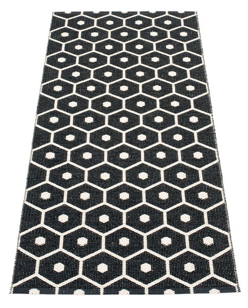 Pappelina Koberec HONEY Black/Vanilla – čierny, veľkosť koberca 180 x 260 cm