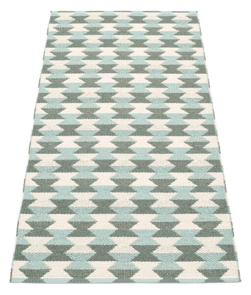 Pappelina Koberec DANA Army/Pale Turquoise/Vanilla – vojenský zelený, veľkosť koberca 180 x 275 cm
