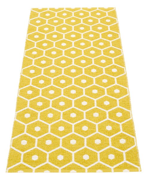 Pappelina Koberec HONEY Mustard/Vanilla – horčicový, veľkosť koberca 180 x 260 cm
