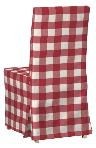 Návlek na stoličku Henriksdal (dlhý) farba produktu červená látka vzorované