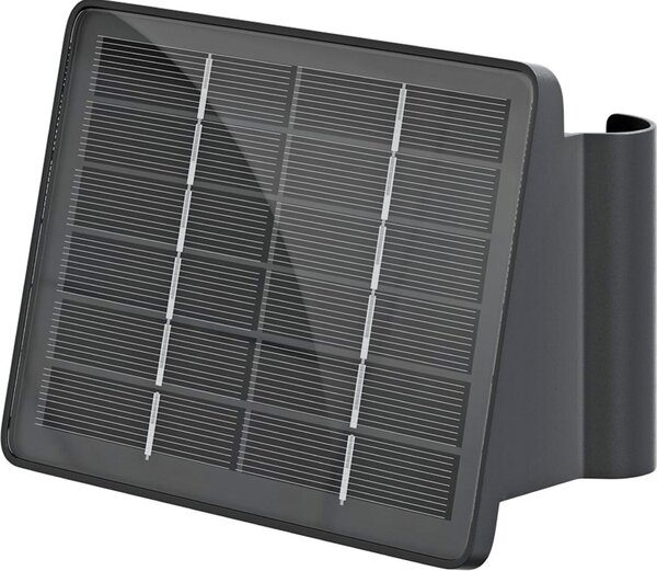 Solárne nástenné svietidlo Quadros LED, čierne