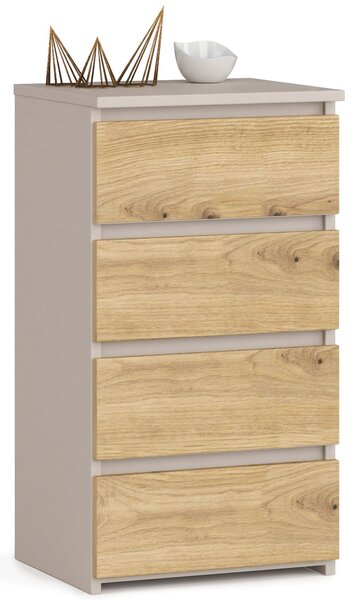 Ak furniture Komoda CL4 40 cm kašmír/dub Artisan