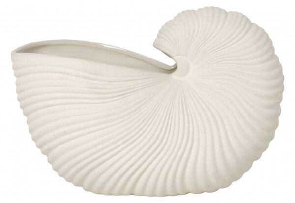 Ferm Living Váza v tvare mušle Shell Pot – Off-white