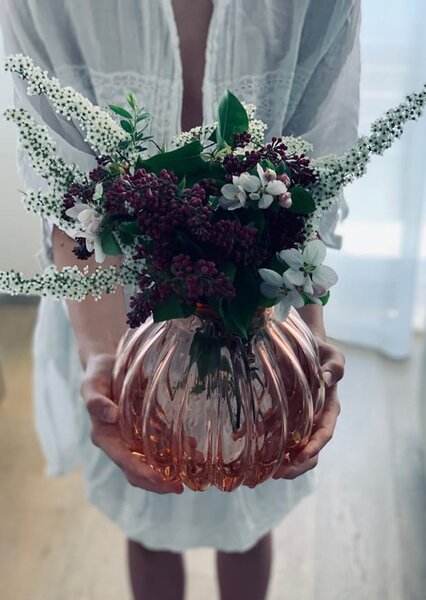 Radua crystal Váza Maria – ružová