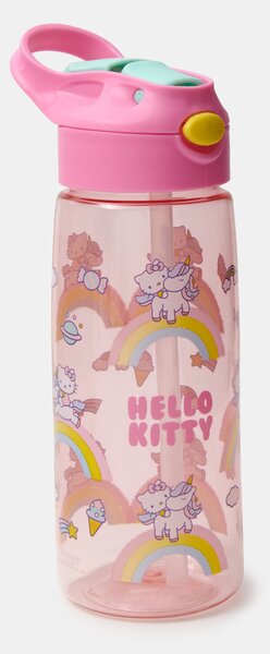Sinsay - Fľaša na vodu s rúčkou a slamkou Hello Kitty - viacfarebná