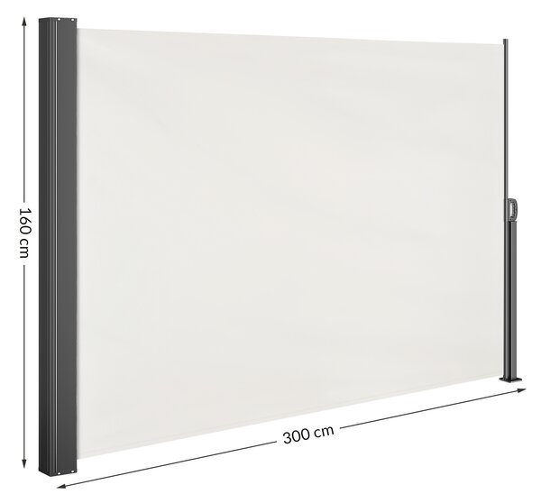 Bočná markíza Nosara 160x300 cm - krémová