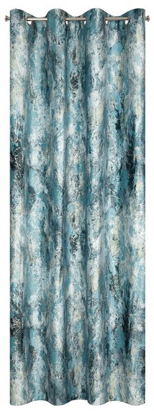 ZATEMŇOVACÍ ZÁVES NA KRÚŽKOCH MALIA 140X250 CM TYRKYSOVÁ