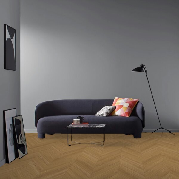 Vinyl Parador Trendtime 10 Chevron Dub Oxford karamelovo hnedý štruktúra M4V, 1750867, 488x118x2,5mm