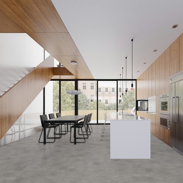 Vinyl Parador Trendtime 5 Betón šedý minerálna štruktúra nadrozmerná dlažba 4V, 1750853, 914,4x457,2x2,5mm