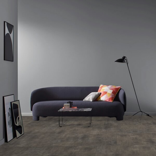 Vinyl Parador Trendtime 5 Minerál čierny minerálna štruktúra nadrozmerná dlažba 4V, 1750854, 914,4x457,2x2,5mm