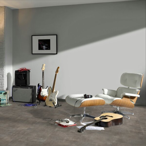 Vinyl Parador Trendtime 5 Minerál sivý minerálna štruktúra nadrozmerná dlažba 4V, 1750855, 914,4x457,2x2,5mm
