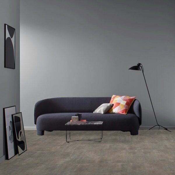 Vinyl Parador Trendtime 5 Minerál sivý minerálna štruktúra nadrozmerná dlažba 4V, 1750855, 914,4x457,2x2,5mm