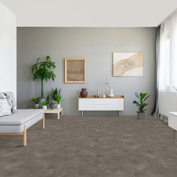 Vinyl Parador Trendtime 5 Minerál sivý minerálna štruktúra nadrozmerná dlažba 4V, 1750855, 914,4x457,2x2,5mm