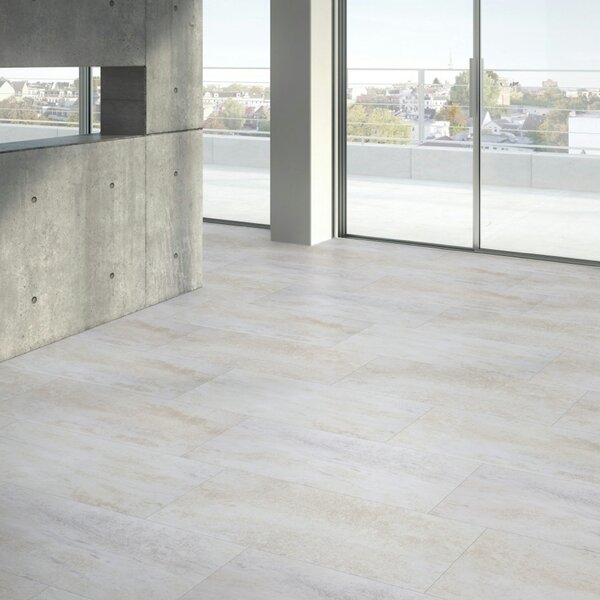 Vinyl Parador Trendtime 5 Dolomit biely minerálna štruktúra nadrozmerná dlažba 4V, 1750856, 914,4x457,2x2,5mm