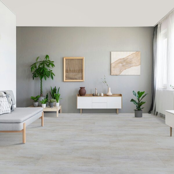 Vinyl Parador Trendtime 5 Dolomit biely minerálna štruktúra nadrozmerná dlažba 4V, 1750856, 914,4x457,2x2,5mm
