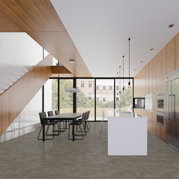 Vinyl Parador Trendtime 5 Kameň Trafalgar tmavo sivý minerálna štruktúra nadrozmerná dlažba 4V, 1750857, 914,4x457,2x2,5mm