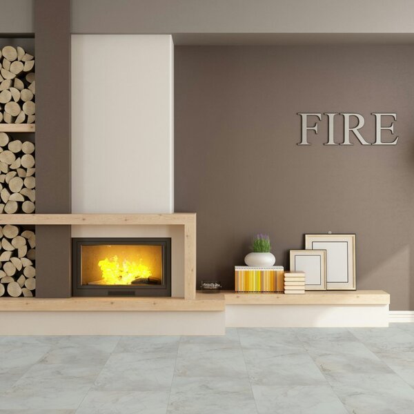 Vinyl Parador Trendtime 5 Mramor Abbey biely minerálna štruktúra nadrozmerná dlažba 4V, 1750859, 914,4x457,2x2,5mm
