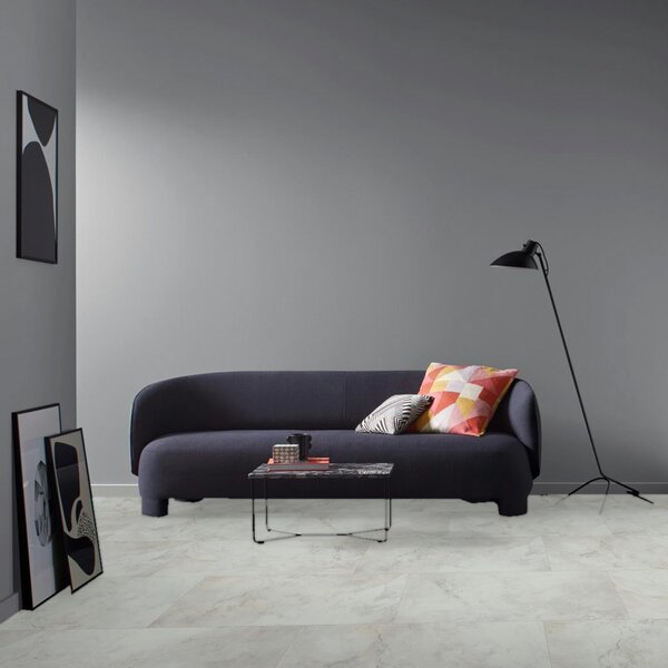 Vinyl Parador Trendtime 5 Mramor Abbey biely minerálna štruktúra nadrozmerná dlažba 4V, 1750859, 914,4x457,2x2,5mm
