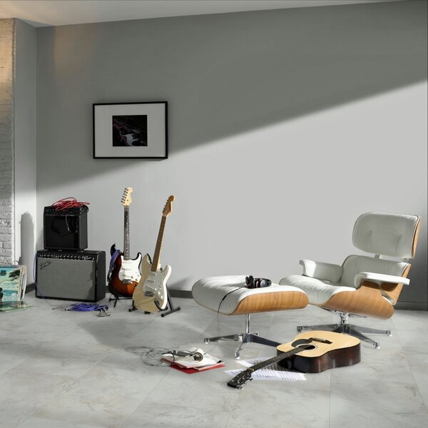 Vinyl Parador Trendtime 5 Mramor Abbey biely minerálna štruktúra nadrozmerná dlažba 4V, 1750859, 914,4x457,2x2,5mm