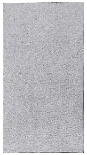 Koberec svetlosivý 80 x 150 cm moderný všívaný strojom obdĺžnikový huňatý s vysokým vlasom