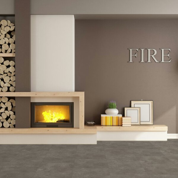 Vinyl Parador Trendtime 5 Kameň Trafalgar tmavo sivý minerálna štruktúra dlažba 4V, 1750860, 457,2,4x457,2x2,5mm