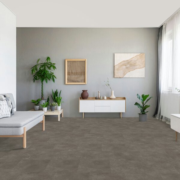 Vinyl Parador Trendtime 5 Kameň Trafalgar tmavo sivý minerálna štruktúra dlažba 4V, 1750860, 457,2,4x457,2x2,5mm