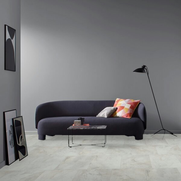 Vinyl Parador Trendtime 5 Mramor Abbey biely minerálna štruktúra dlažba 4V, 1750862, 457,2,4x457,2x2,5mm