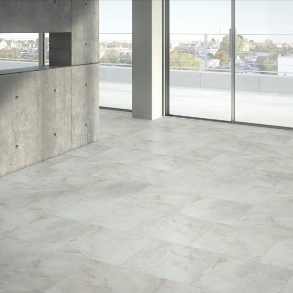 Vinyl Parador Trendtime 5 Mramor Abbey biely minerálna štruktúra dlažba 4V, 1750862, 457,2,4x457,2x2,5mm