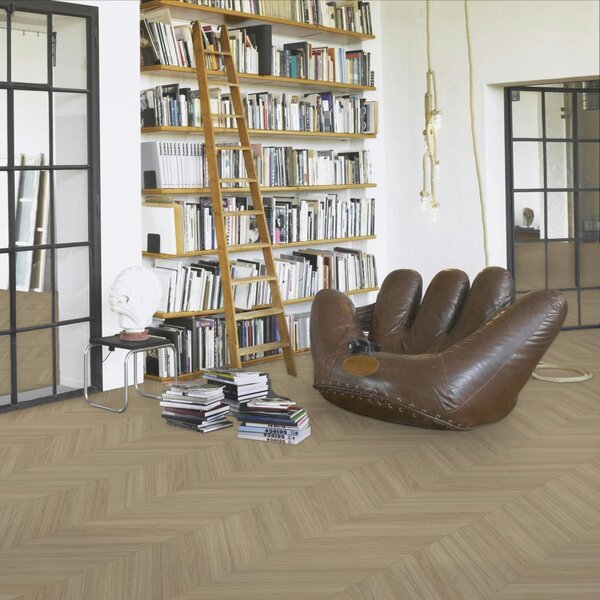 Vinyl Parador Trendtime 10 Chevron Dub Oxford pieskový matná štruktúra M4V, 1750864, 488x118x2,5mm