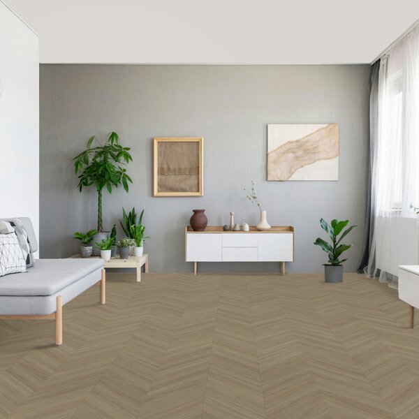 Vinyl Parador Trendtime 10 Chevron Dub Oxford pieskový matná štruktúra M4V, 1750864, 488x118x2,5mm