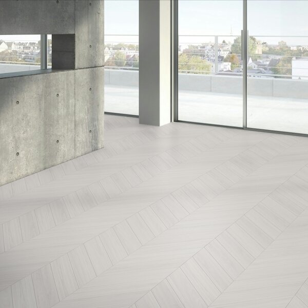 Vinyl Parador Trendtime 10 Chevron Dub Oxford biely matná štruktúra M4V, 1750865, 488x118x2,5mm