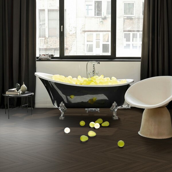 Vinyl Parador Trendtime 10 Chevron Dub Oxford tmavo hnedý štruktúra M4V, 1750866, 488x118x2,5mm