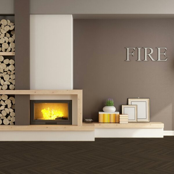 Vinyl Parador Trendtime 10 Chevron Dub Oxford tmavo hnedý štruktúra M4V, 1750866, 488x118x2,5mm