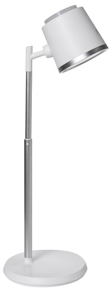 Stolná a nástenná LED lampa biela syntetický materiál 3 režimy teploty svetla so stmievačom nastaviteľná odnímateľná kancelária