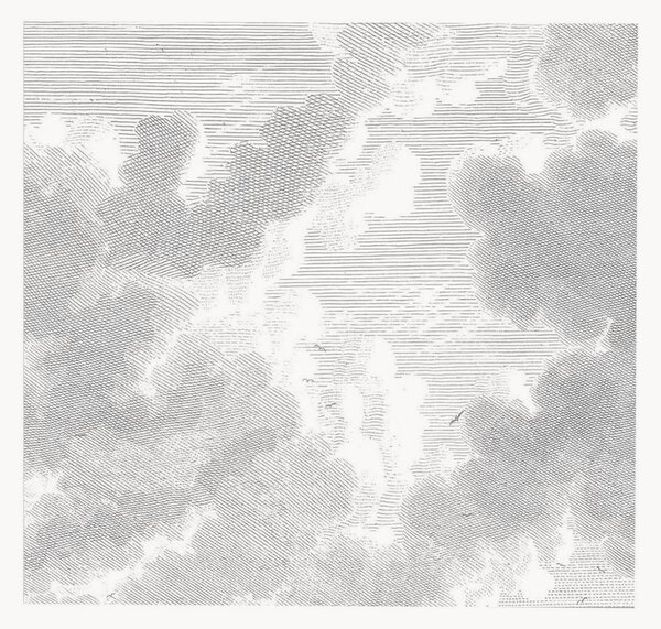 Vliesová tapeta Engraved Clouds