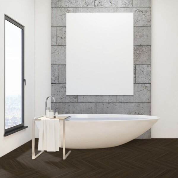 Vinyl Parador Trendtime 10 Chevron Dub Oxford tmavo hnedý štruktúra M4V, 1750866, 488x118x2,5mm