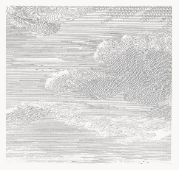 Vliesová tapeta Engraved Clouds