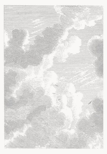 Vliesová tapeta Engraved Clouds