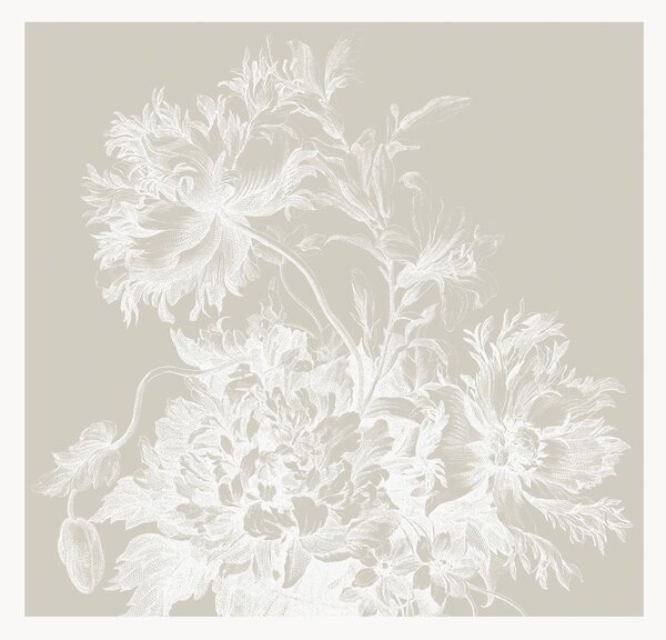 Vliesová tapeta Engraved Flowers