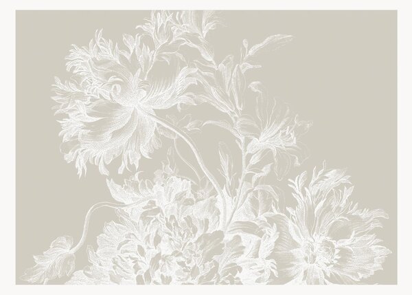Vliesová tapeta Engraved Flowers
