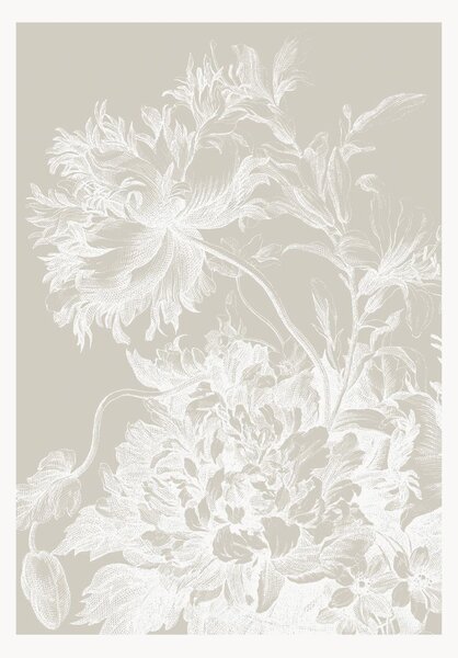 Vliesová tapeta Engraved Flowers