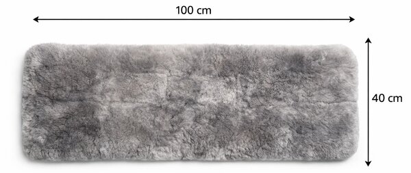 Podsedák prémium sivý 100x40 cm