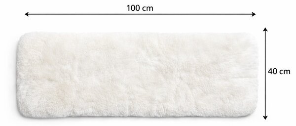 Podsedák prémium biely 100x40 cm