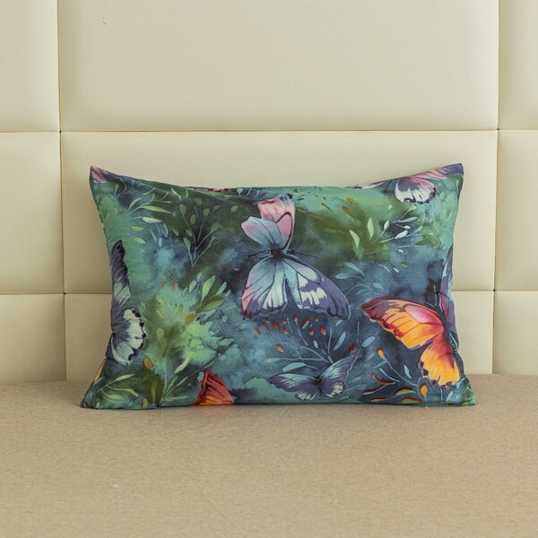Plachta z mikrovlákna 140x240 cm a povlak na vankúš 50x70 cm COLORFUL BUTTERFLY, farebné