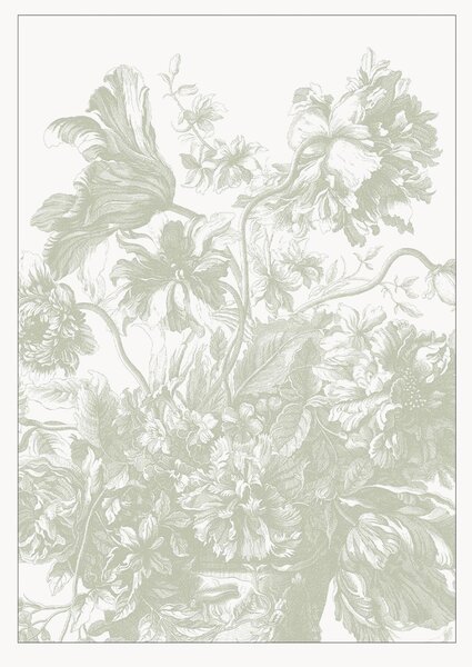 Vliesová tapeta Engraved Flowes