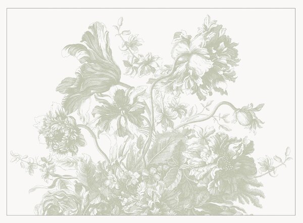 Vliesová tapeta Engraved Flowes
