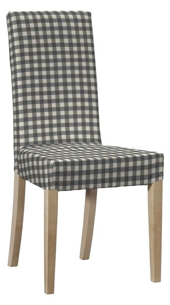 Návlek na stoličku Harry (krátky) farba produktu sivá látka vzorované